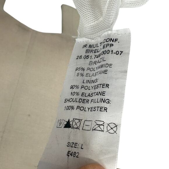 IORANE Tulle Bodysuit Swiss Dot Print White Size 42 / US Large - Picture 10 of 11